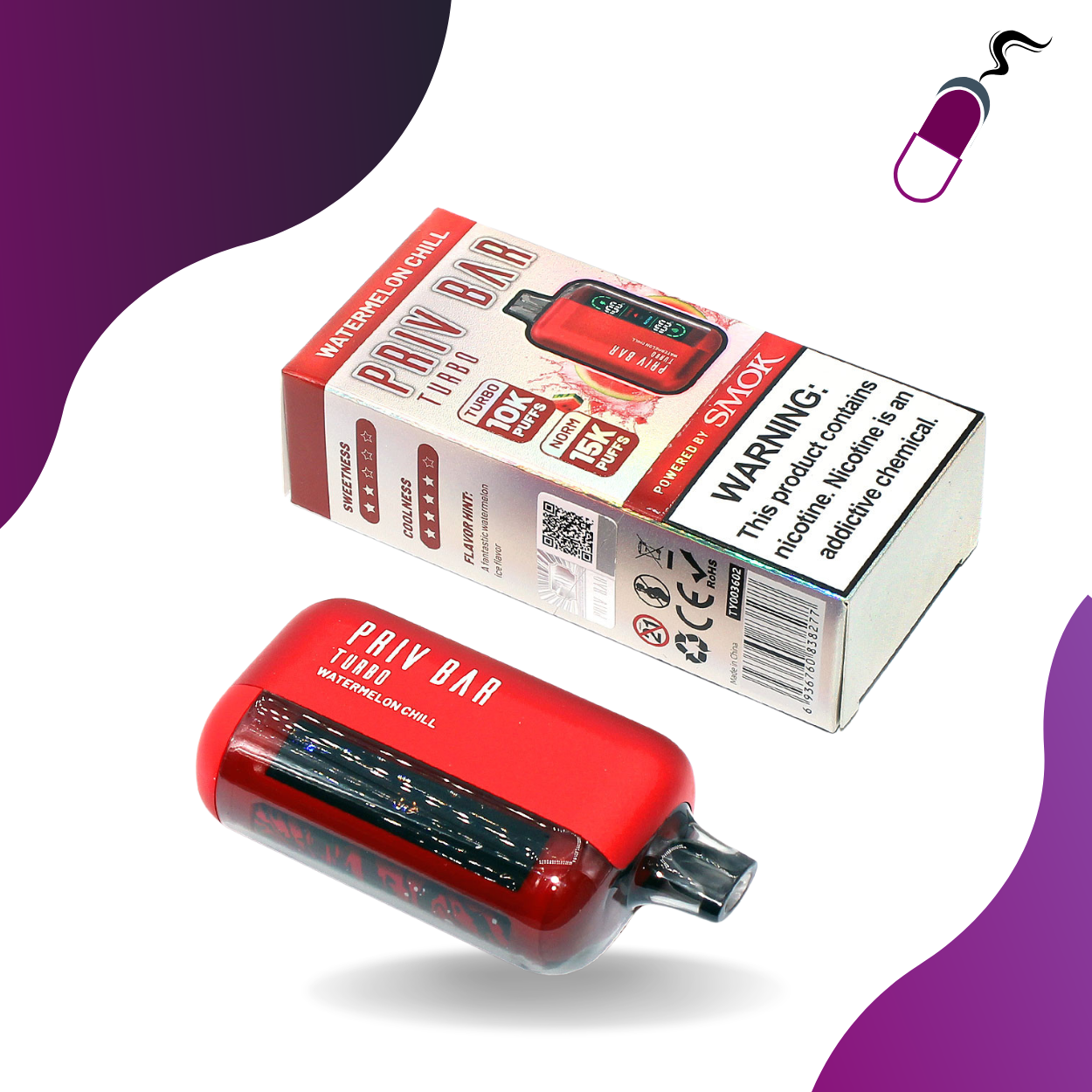 SMOK Priv Bar Turbo Disposable (5pk)