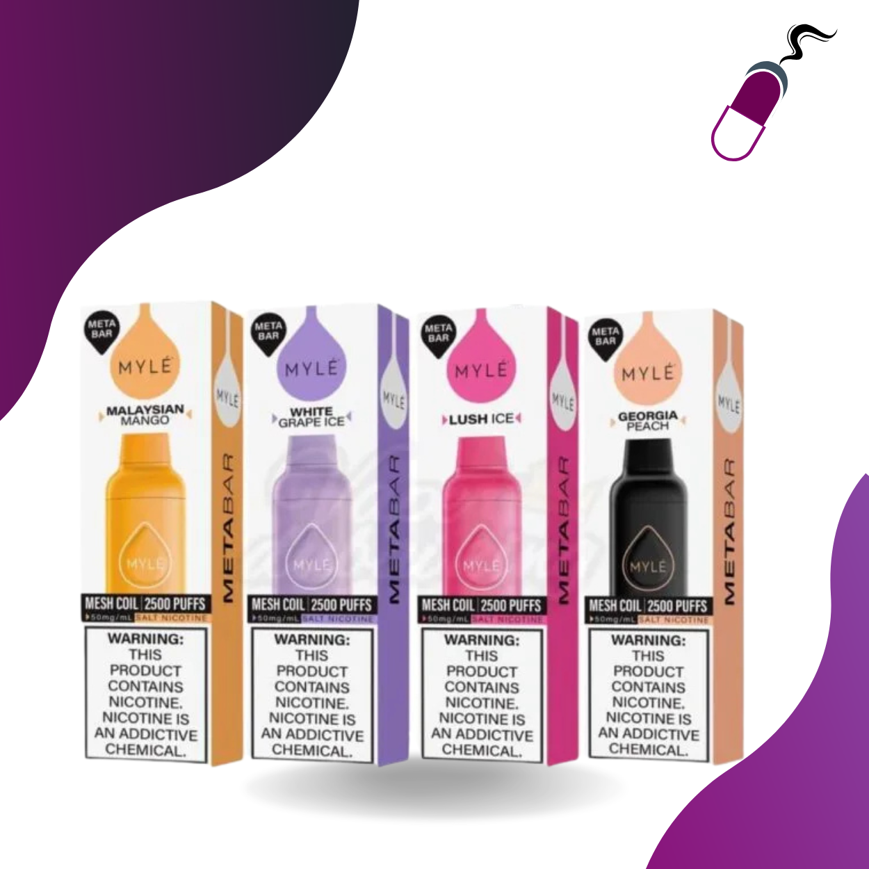 Myle Meta Bar 6ml 2500 Puff Disposable (10 pk)