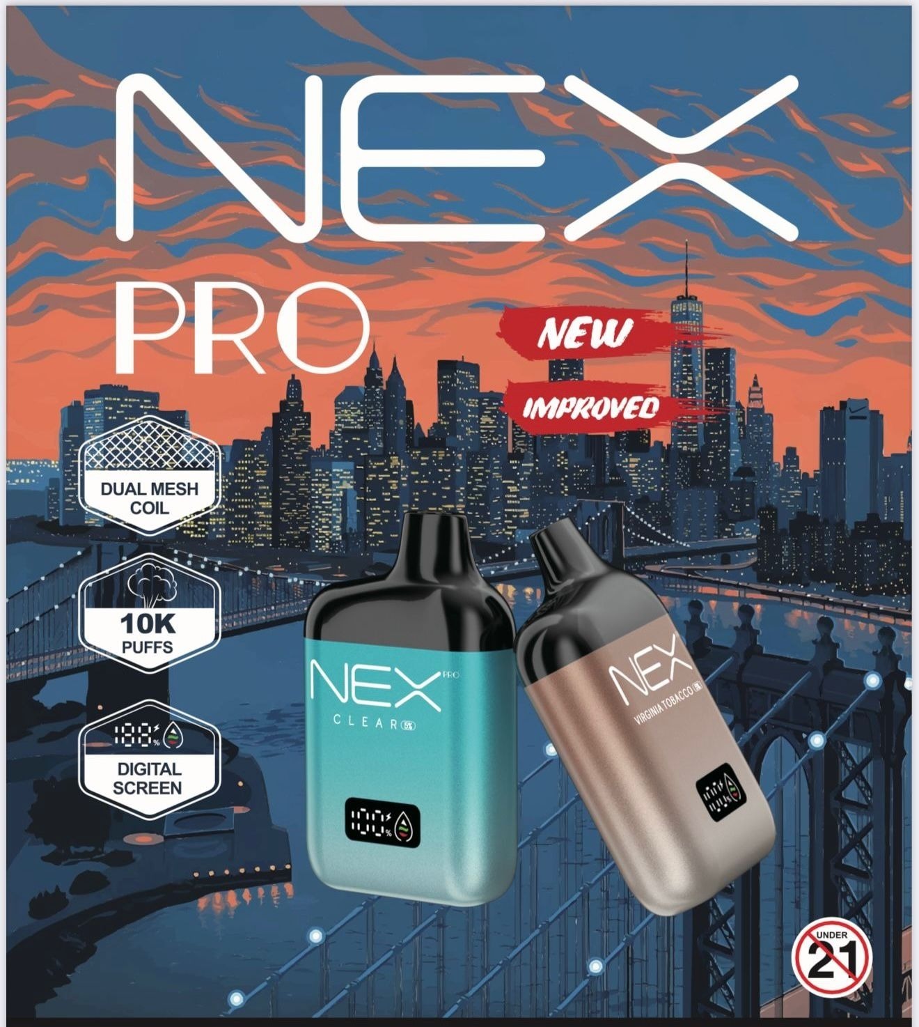 NEX PRO 10K Puffs Disposable
