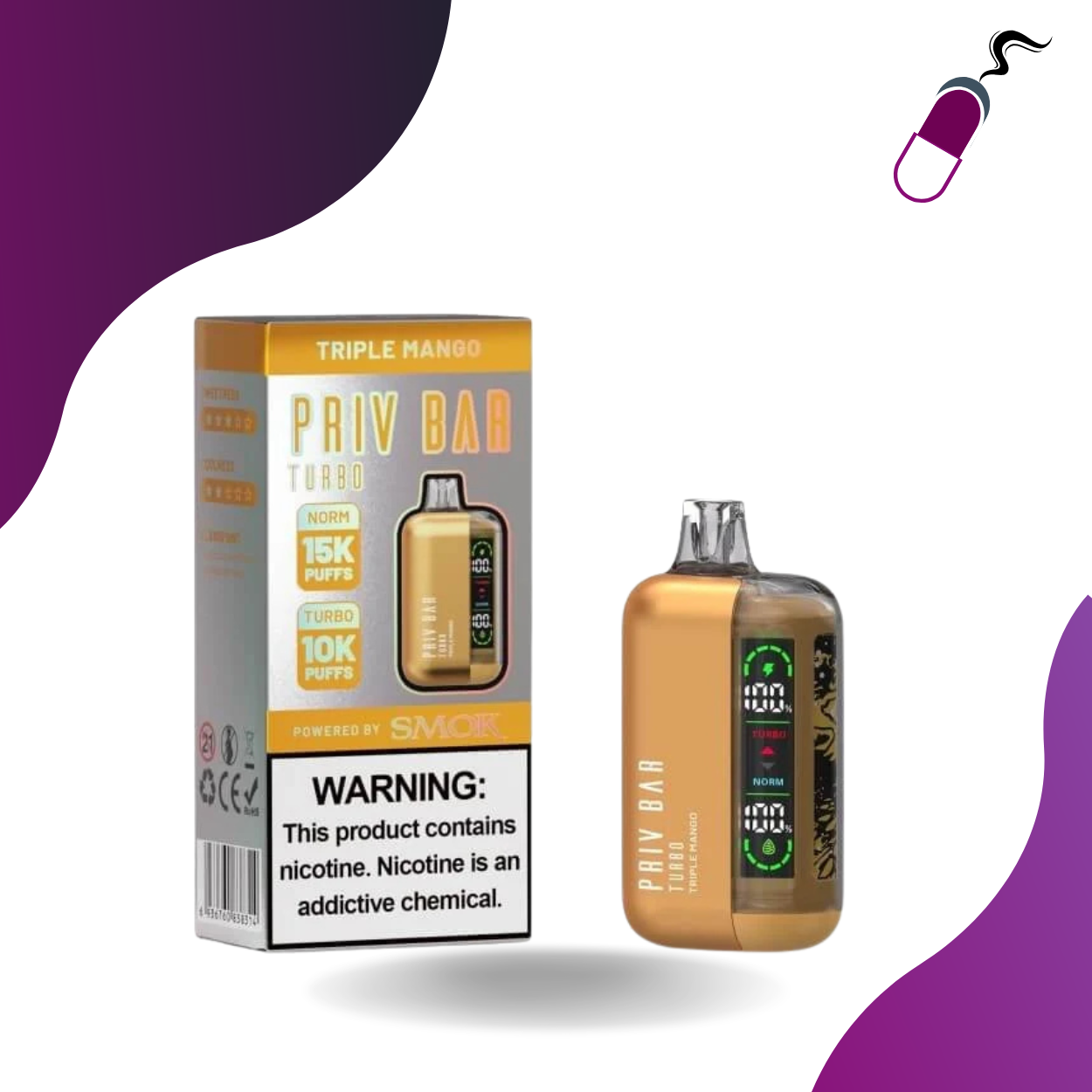 SMOK Priv Bar Turbo Disposable (5pk)